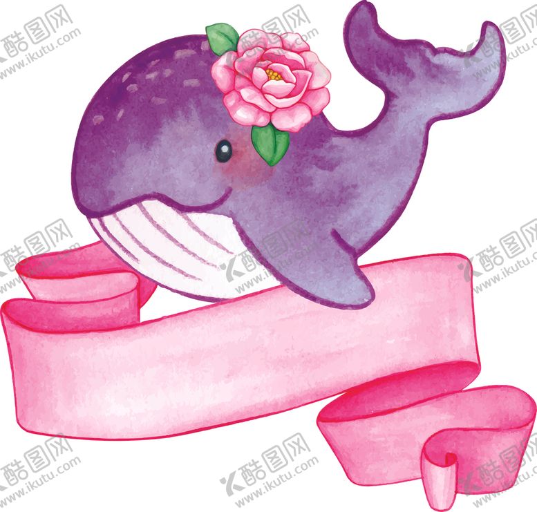 编号：42328609121119144783【酷图网】源文件下载-可爱鲸鱼