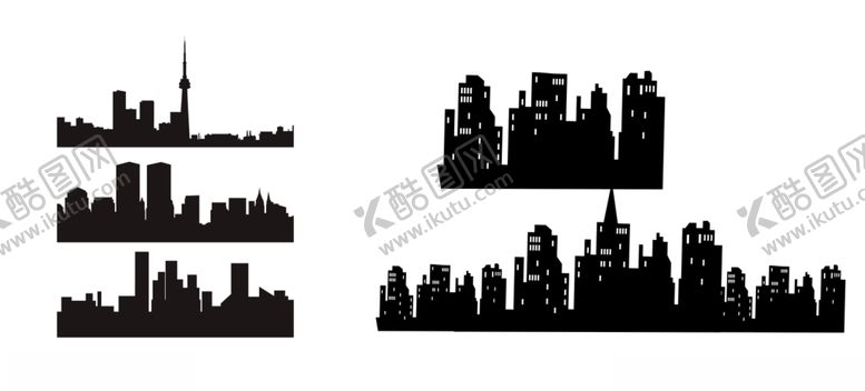 编号：34870010301559065944【酷图网】源文件下载-城市剪影