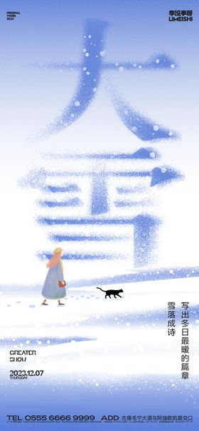 地产大雪海报