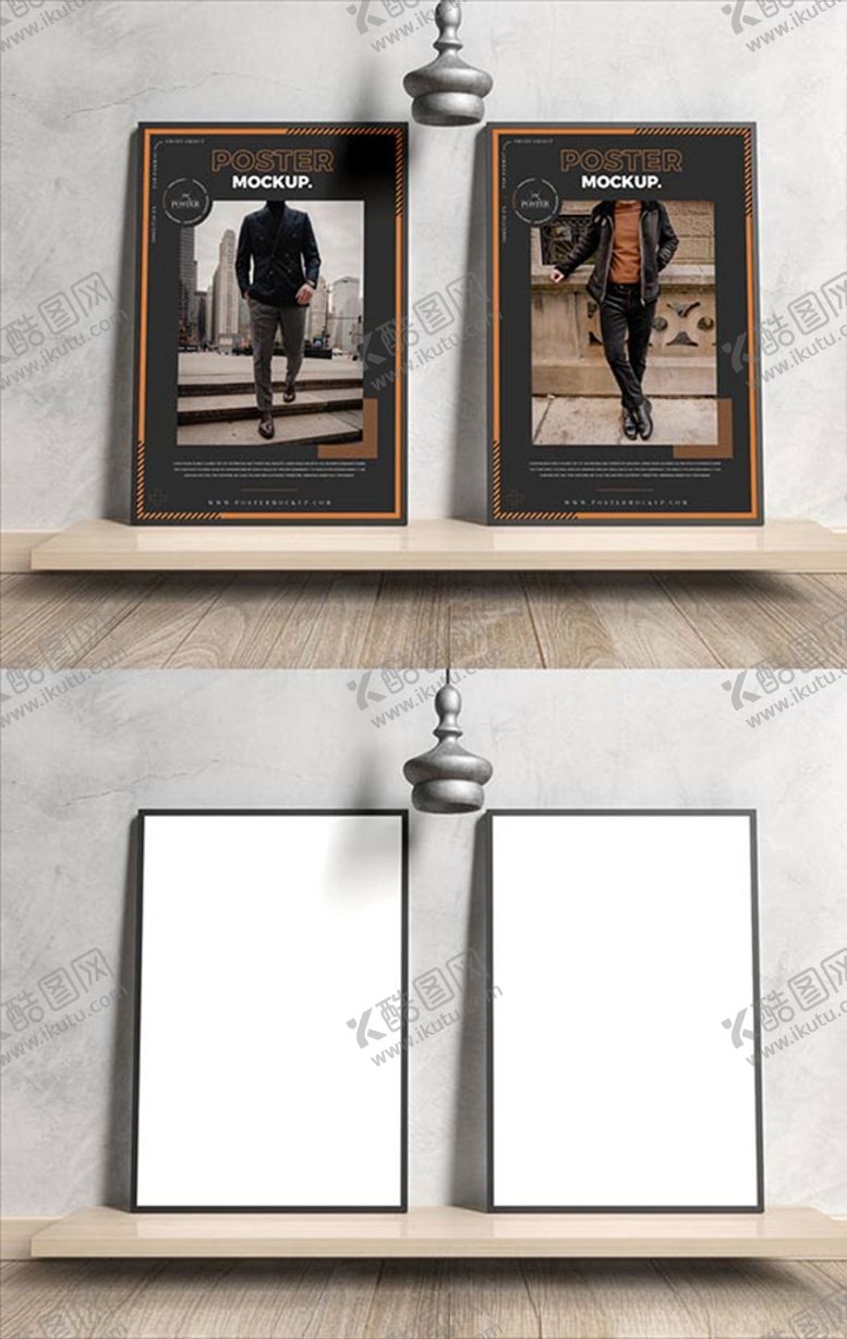 编号：35568610210854415561【酷图网】源文件下载-黑框海报样机