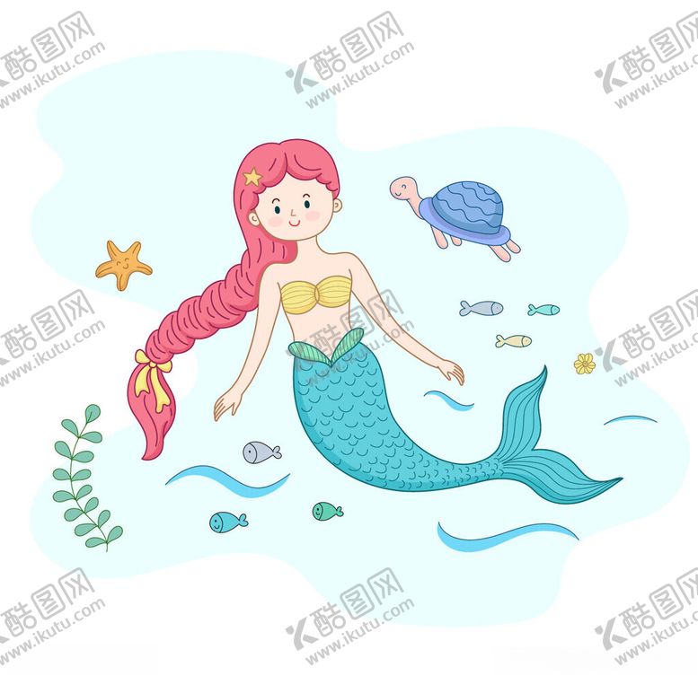 编号：78935301262344437157【酷图网】源文件下载-美人鱼线描