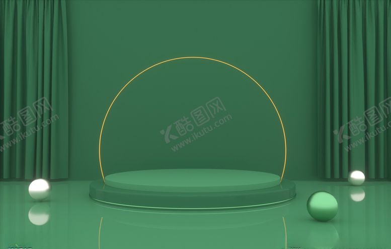 编号：42908010171119541217【酷图网】源文件下载-舞台展台C4D