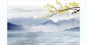 山水画国大图风景装饰