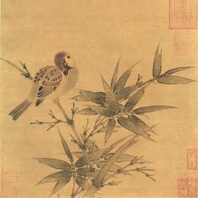 花鸟图  古代山水画绘画书法