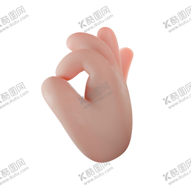 编号：23963812182025343281【酷图网】源文件下载-立体卡通手势