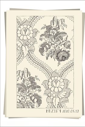 底纹花纹手绘稿