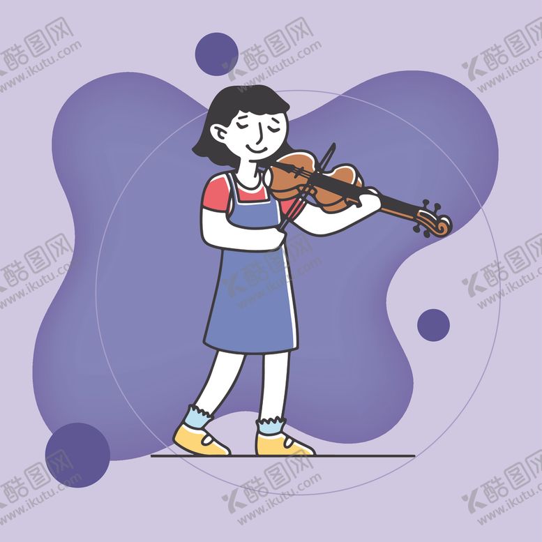 编号：49833001252241113761【酷图网】源文件下载-拉小提琴的女孩