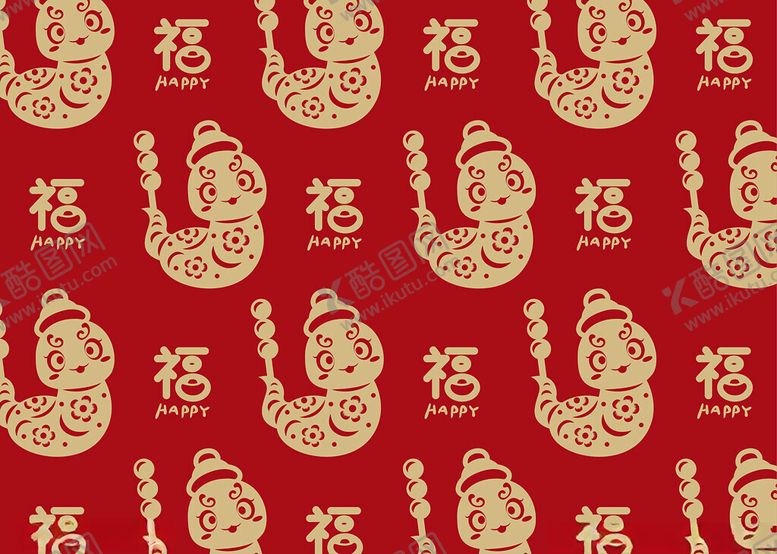 编号：81085101301744256476【酷图网】源文件下载-蛇年背景