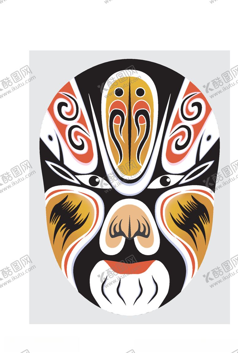 编号：16448810132220028431【酷图网】源文件下载-中国风传统京剧脸谱