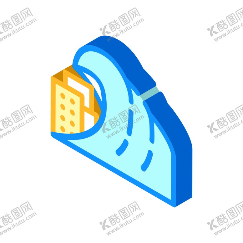 编号：88235912100315184371【酷图网】源文件下载-海啸图标logo