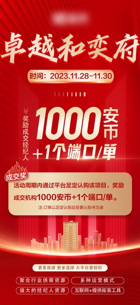 成交激励海报