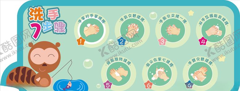 编号：69947109250211221659【酷图网】源文件下载-洗手七步法