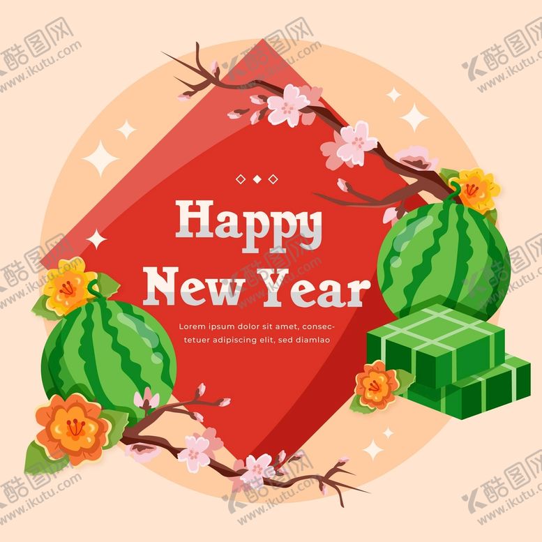编号：96780209231232169167【酷图网】源文件下载-卡通新年海报