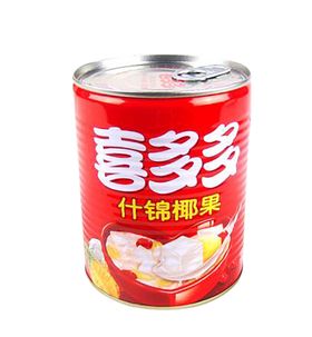 喜多多什锦椰果罐头850g