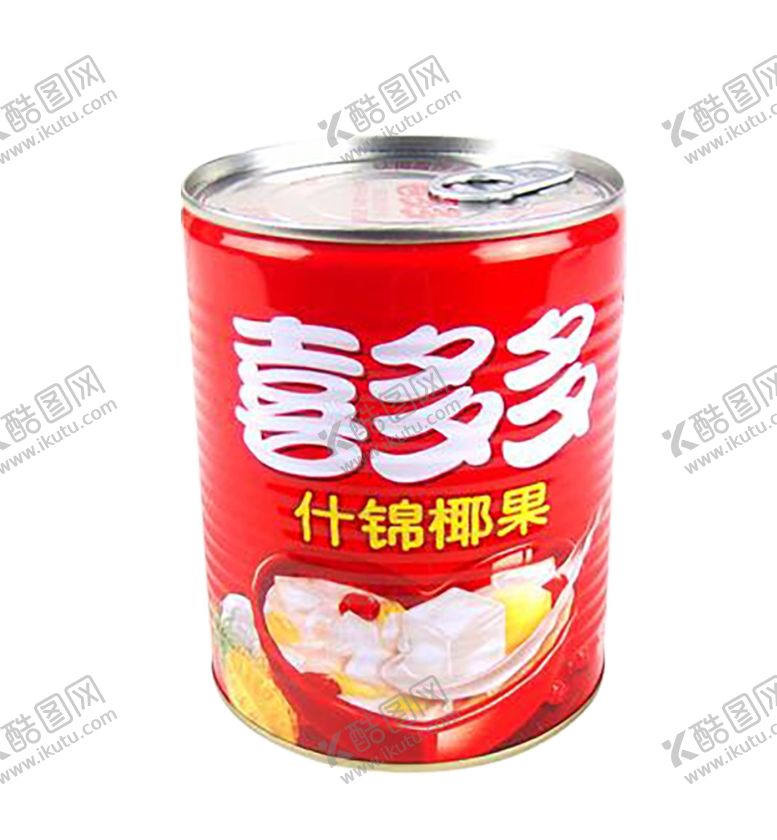 编号：58554805101755243864【酷图网】源文件下载-喜多多什锦椰果罐头850g