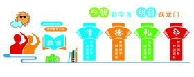 校园文化墙小学教室建设学
