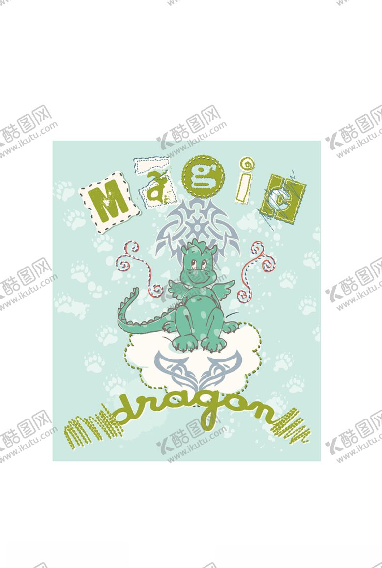 编号：83258405171845541423【酷图网】源文件下载-动物组合印花