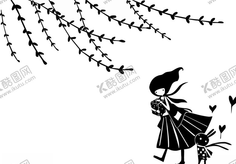 编号：11134609262313288393【酷图网】源文件下载-小女孩图案