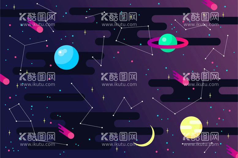 编号：61372909140748377629【酷图网】源文件下载-星球背景