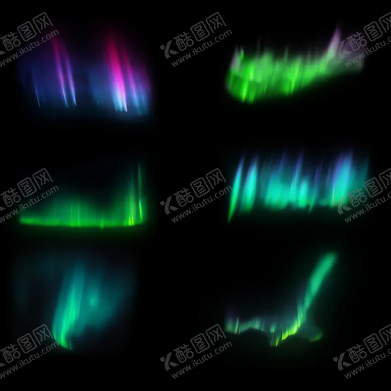 编号：10096502151024197418【酷图网】源文件下载-梦幻自然银河天文极光特效免扣图