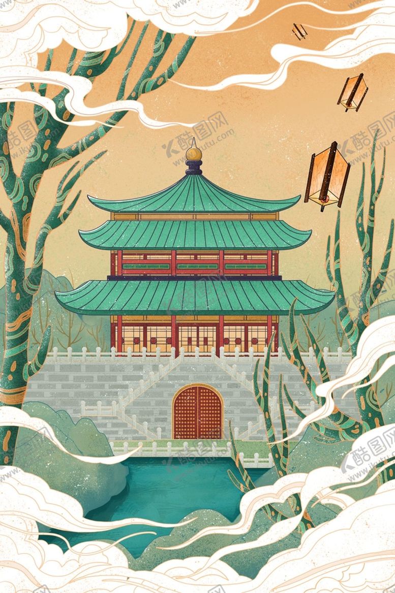 编号：67285009210016417160【酷图网】源文件下载-建筑插画 