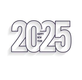 简洁2025数字