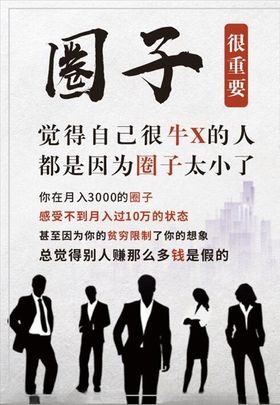 励志海报格局