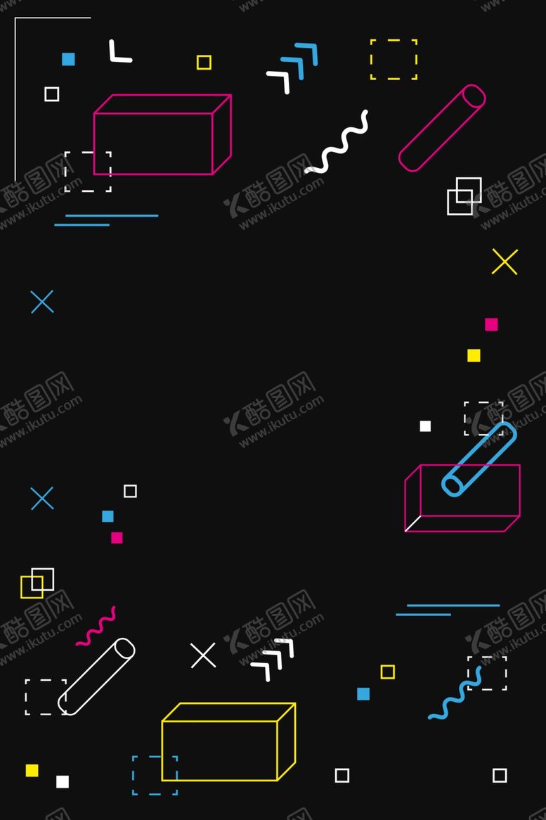 编号：30633610030433281201【酷图网】源文件下载-黑色几何背景