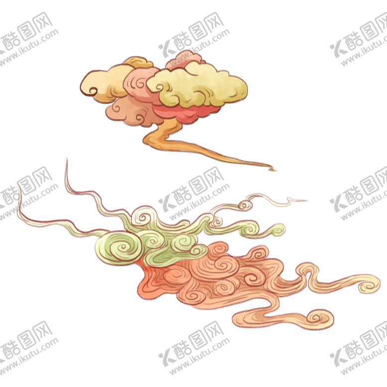 编号：80882211210212353322【酷图网】源文件下载-七夕节中式祥云朵中秋国庆重阳古