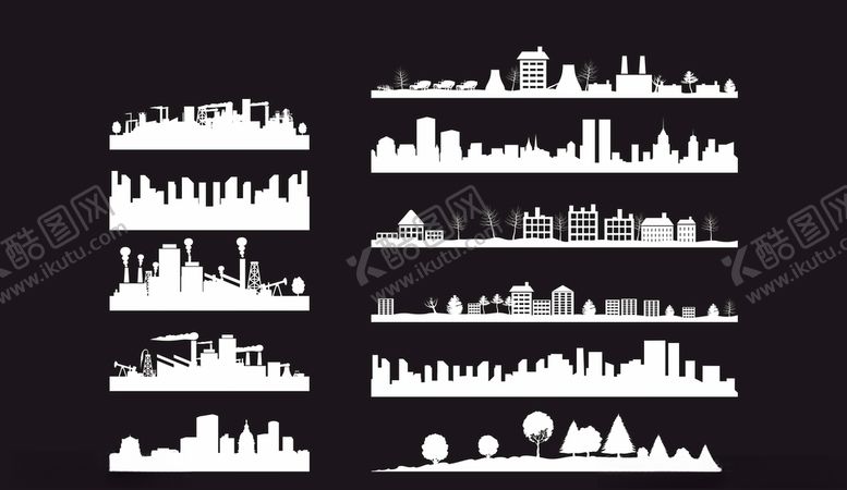 编号：40791910012319386337【酷图网】源文件下载-城市剪影