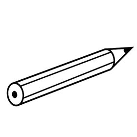 儿童文具素材尺子办公装饰铅笔