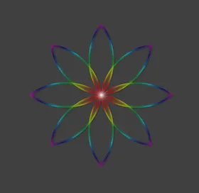 渐变花纹