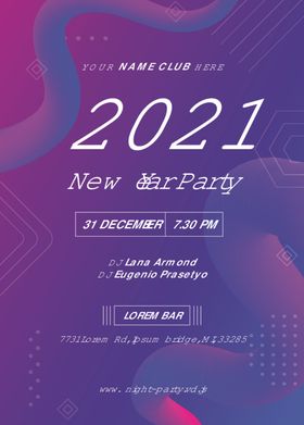 派对海报狂欢夜酒吧狂欢迪厅
