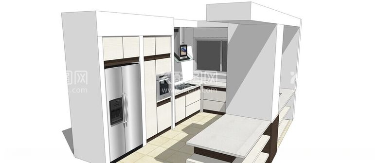 编号：54143812130114002333【酷图网】源文件下载-厨房设计模型
