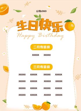 生日会海报
