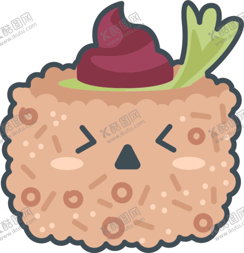 编号：64192410030522307085【酷图网】源文件下载-卡哇伊美食