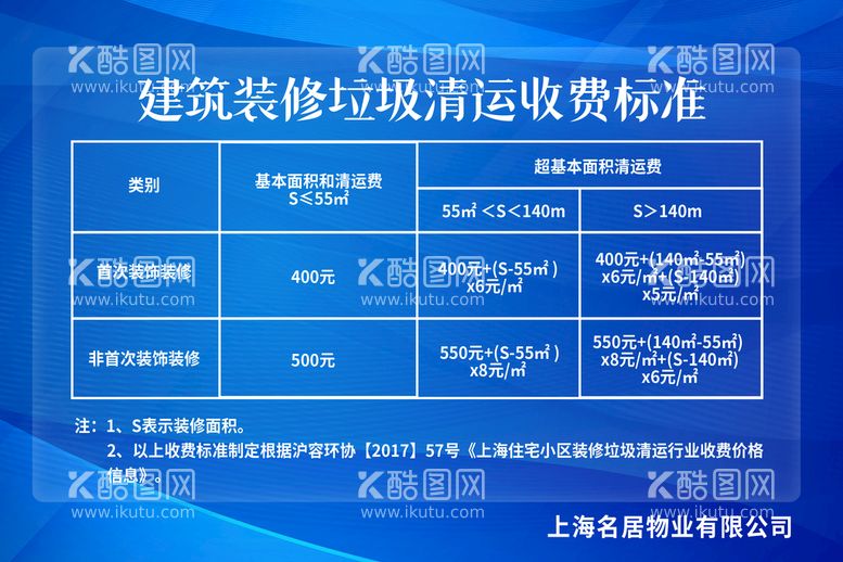 编号：23561410030644497039【酷图网】源文件下载-垃圾清运收费标准海报