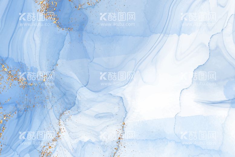 编号：15901512140012466945【酷图网】源文件下载-清新蓝色水墨背景