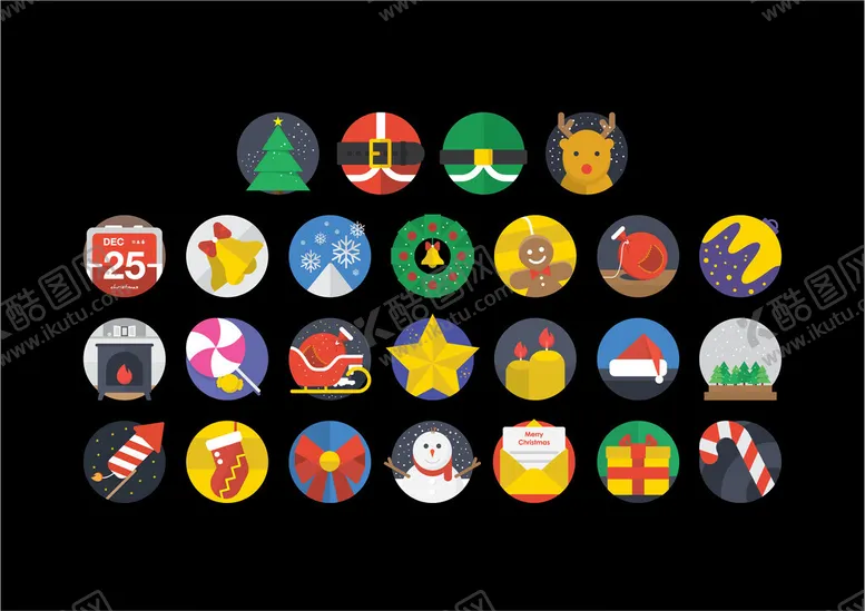 编号：30431501251228264029【酷图网】源文件下载-圣诞节图标