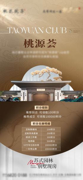 房地产高端圈层俱乐部积分活动海报