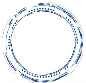 蓝色科技圆形