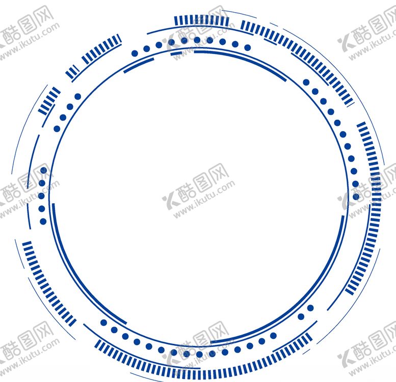 编号：98453607031019598777【酷图网】源文件下载-蓝色科技圆形