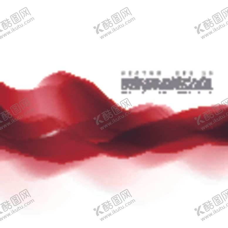 编号：48650809222200479693【酷图网】源文件下载-红色曲线装饰图案