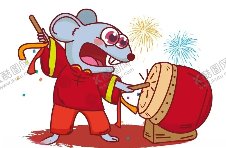 编号：12016609161040065177【酷图网】源文件下载-老鼠打鼓