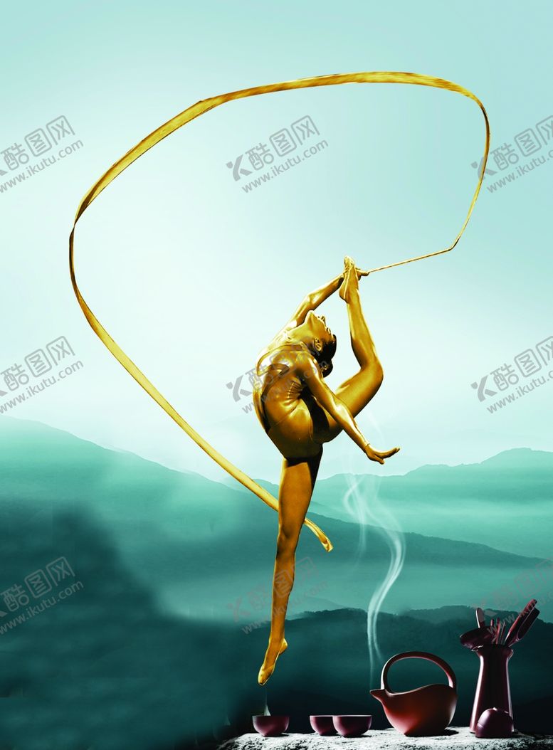 编号：79310504231833416092【酷图网】源文件下载-体操健身海报