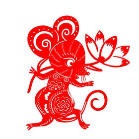 鼠年剪纸