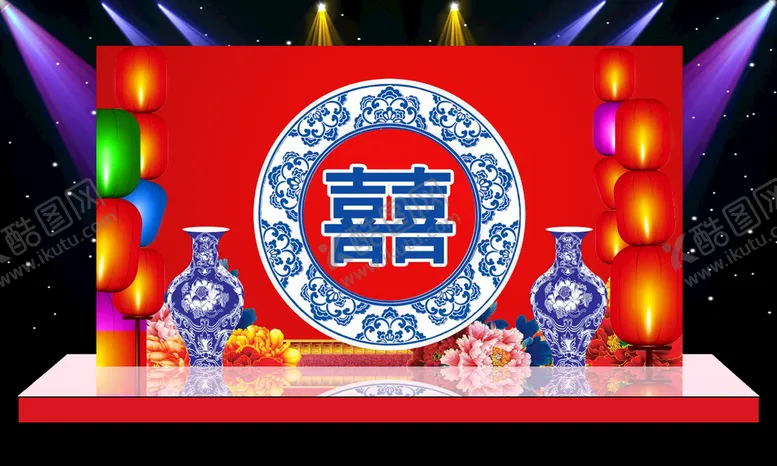 编号：58326009161318234831【酷图网】源文件下载-中式婚礼背景