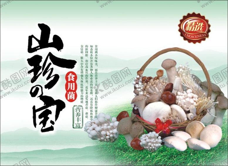 编号：95943801261814409473【酷图网】源文件下载-菌包装 山珍 平面图