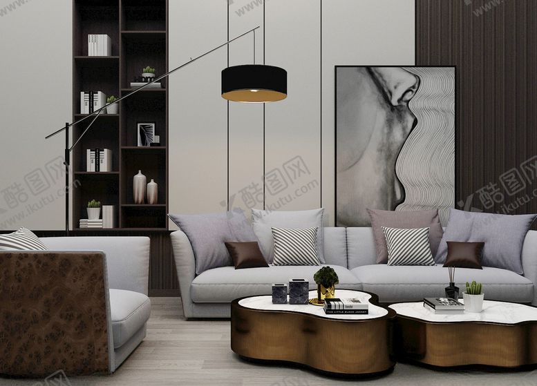 编号：47888410161250177517【酷图网】源文件下载-沙发茶几3d模型