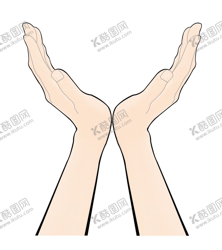 编号：78694309241130409639【酷图网】源文件下载-卡通手托太阳型